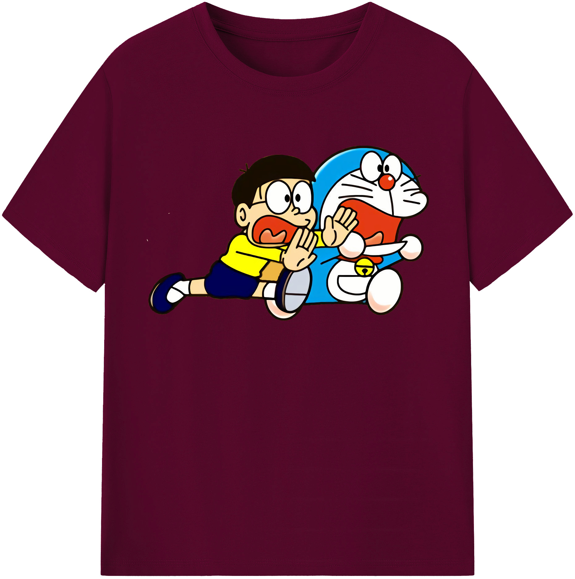（画像用） ドラえもん Doraemon レディースカジュアルプリントTシャツ（綿100％）